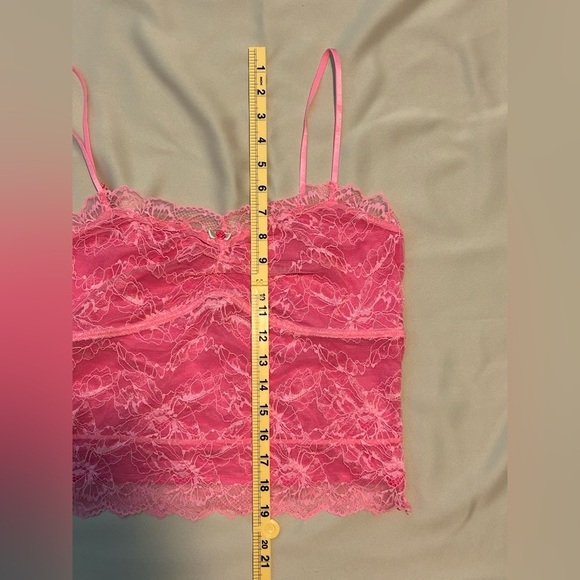 NWOT Intimately Free People Lacey Essential Cami in Hot Pink - L - Picture 10 of 10